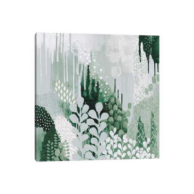 Steelpix Metal Canvas - Light Green Forest II by Kathy Ferguson