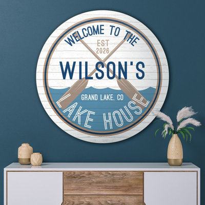 Making Waves Custom Lake House Decor Sign