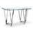 50'' Glass Top Console Table