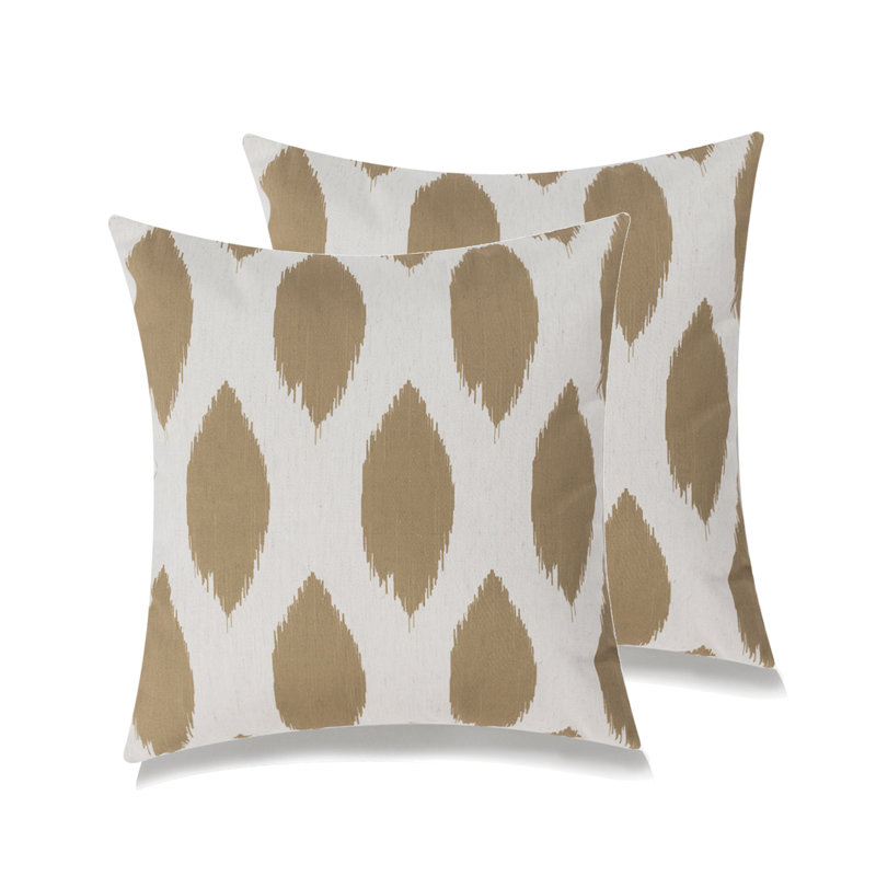 Housse de coussin Ikat, Gris