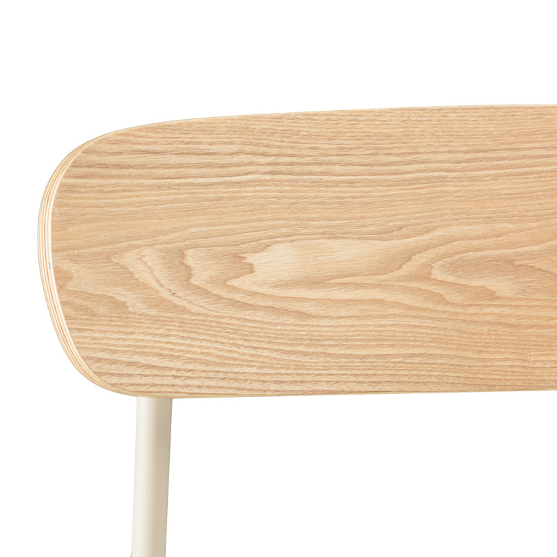 Cedric 45cm H Stacking Side Chair, White