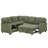L-Shaped Sectional Sofa Bed With Pull-Out Bed & Storage, 5-Seat Sleeper Couch With USB Charging, Convertible Design For Living Room, Apartment, Corduroy Fabric, Olive Green-1997853818