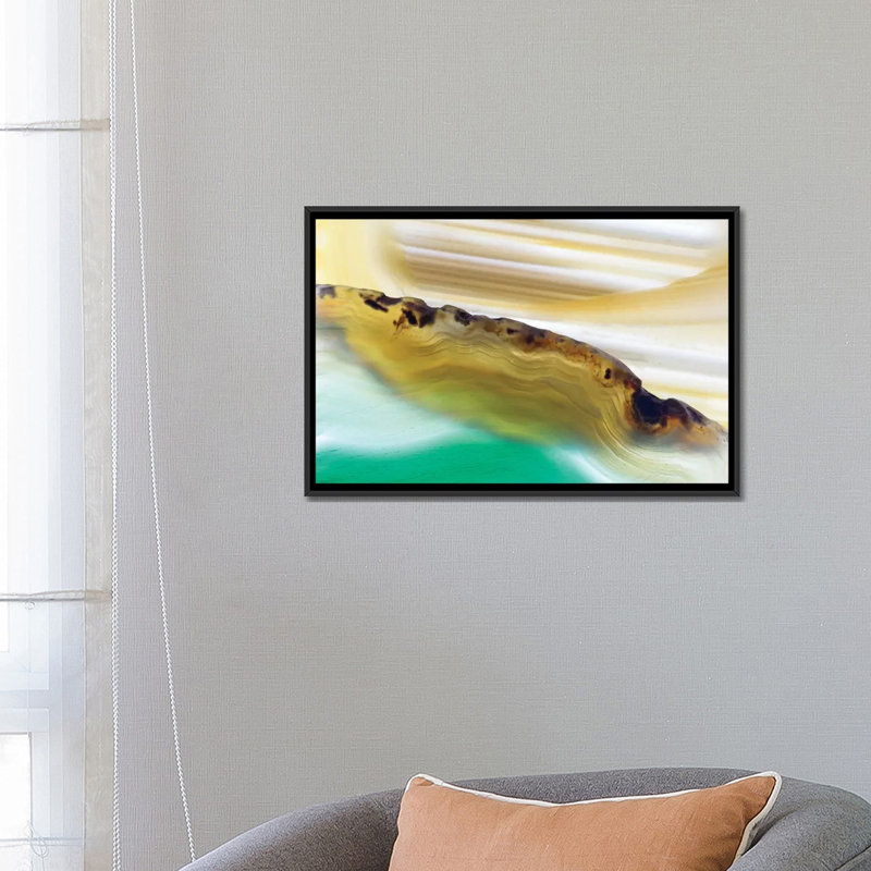 « level xi », impression sur toile, H 18 po x l 26 po x P 1,5 po, Toile avec cadre noir, Pas de tapis