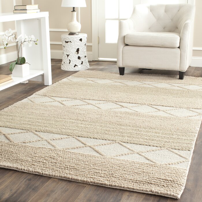 Highland Dunes Tulane Handmade Hand Tufted Wool Beige Rug & Reviews ...