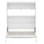 Lit mural peu encombrant avec tablettes de rangement intégrées-1463586367