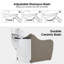 Shampoo Barber Backwash Chair Extended, Ceramic Shampoo Bowl Sink Chair-1214406303