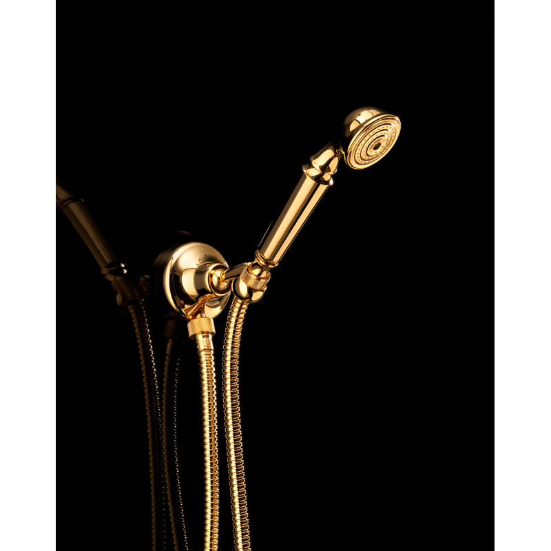 Swan Complete Shower System, 24K Gold