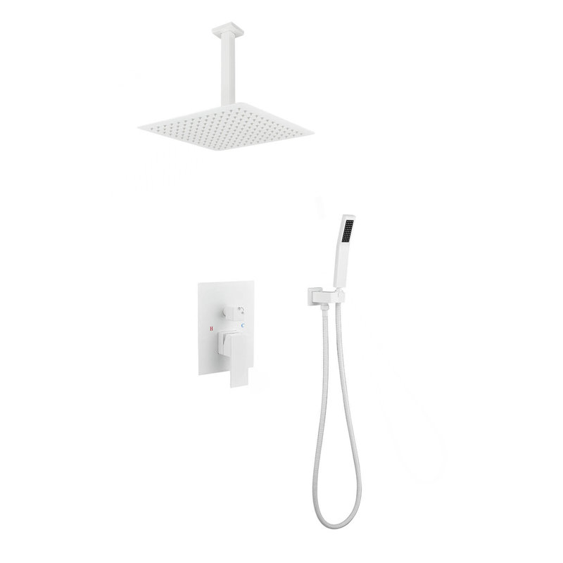Système de pomme de douche 16 po, Blanc