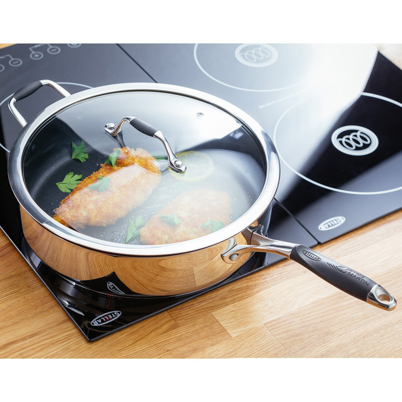 Stellar, James Martin - Non-Stick Saute Pan with Glass Lid
