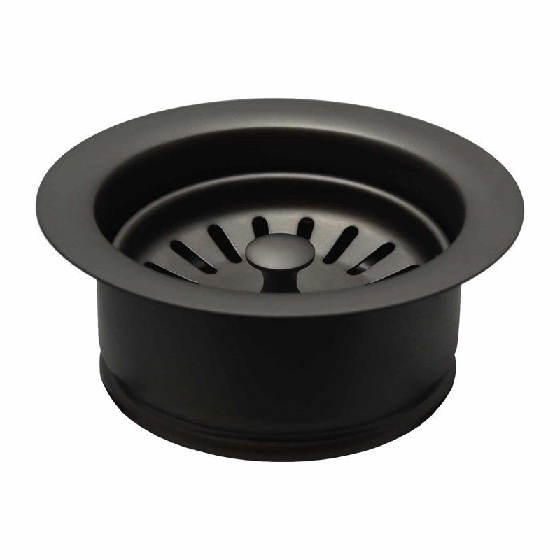 3.5" Basket Strainer with Disposer Trim, Gunmetal