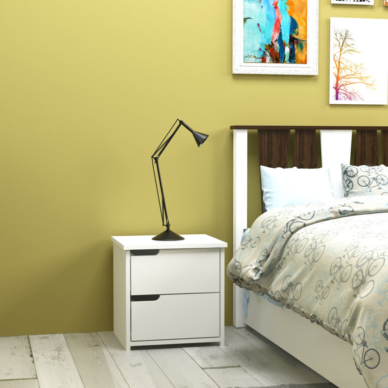 Cartagena 45cm W Manufactured Wood Bedside Table