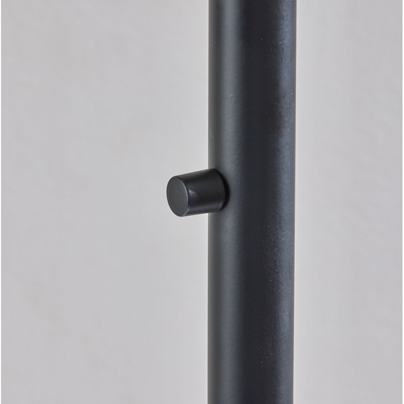 Lampe sur pied arquée 73,5 po Felice, Noir, Taupe