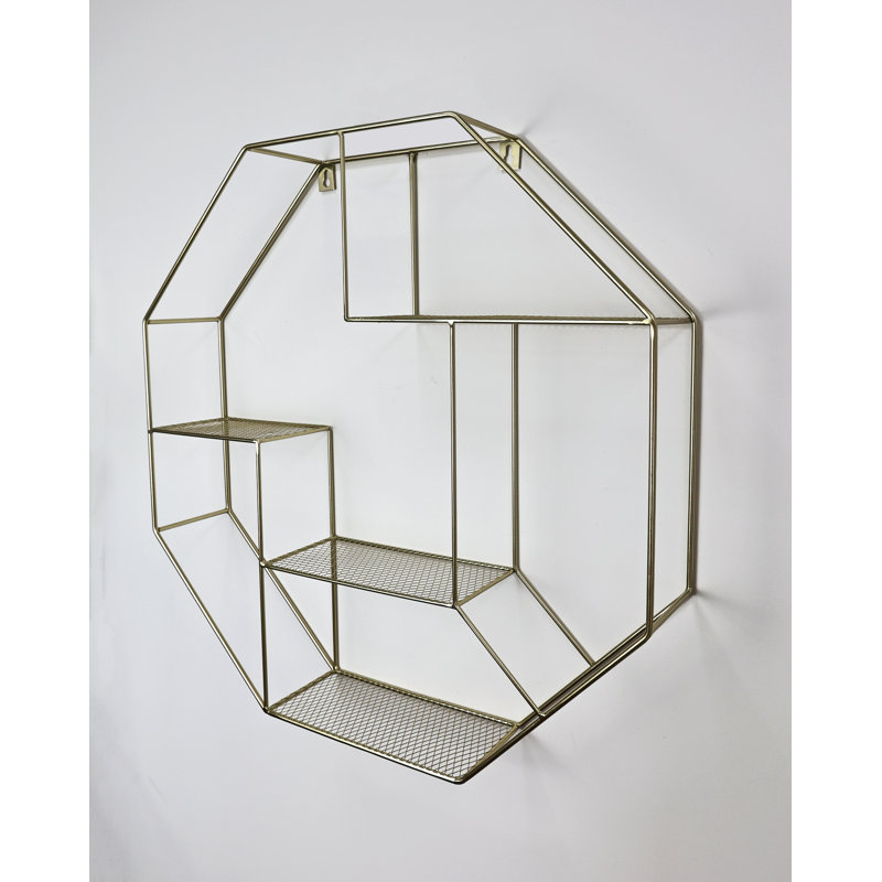 Ian 4 Piece Hexagon Accent Shelf