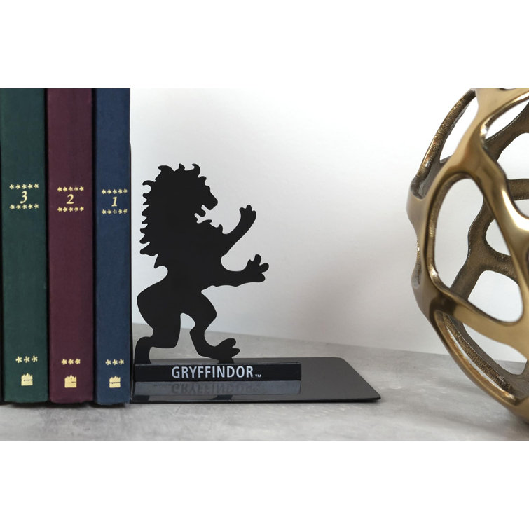 Harry Potter Metal Bookends  House Slytherin Design 