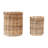 Hand-Woven Wicker Basket Container