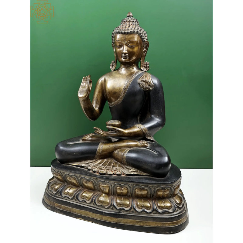 Bouddha de 24 po Gautam prêchant son dôme (plus de 500 heures de fabrication) | Fabriqué à la main