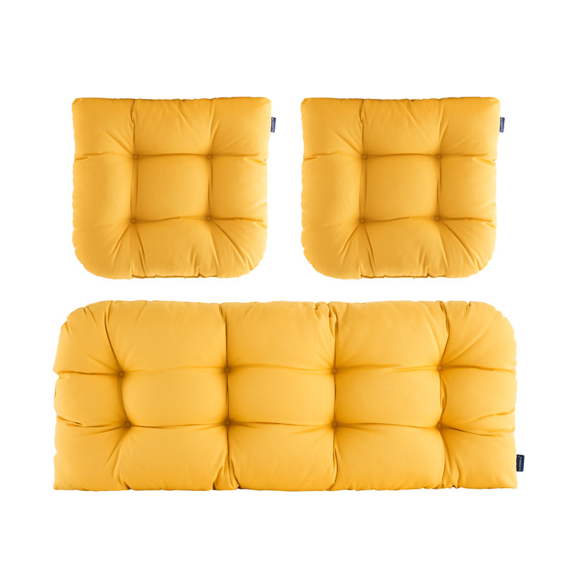 Outdoor 4'' Seat Cushion, Yellow