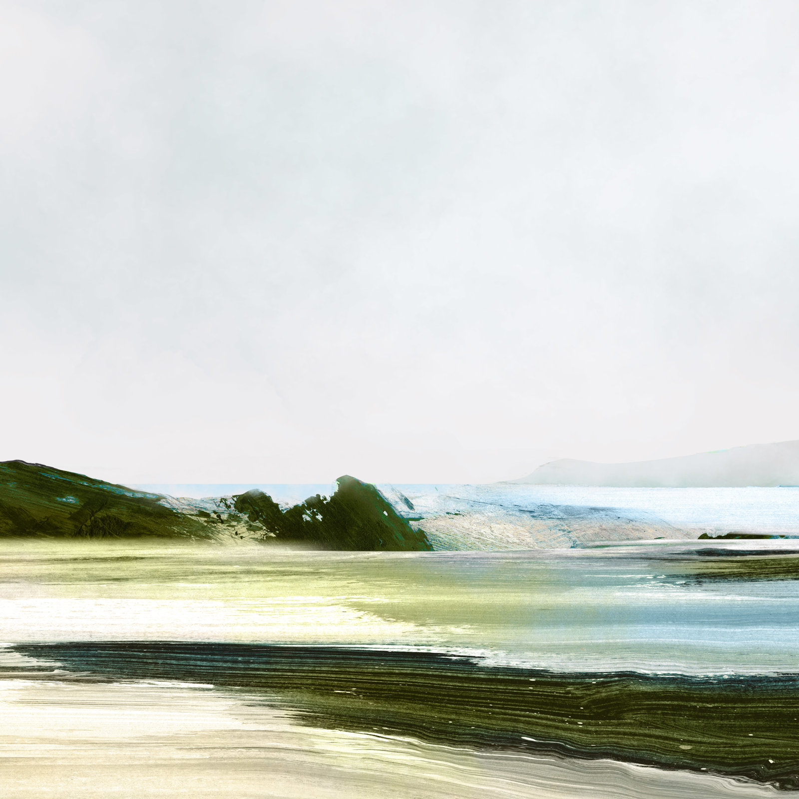 Padstow Painting, No, 12" H x 12" W x 2" D, Silver Framed Canvas