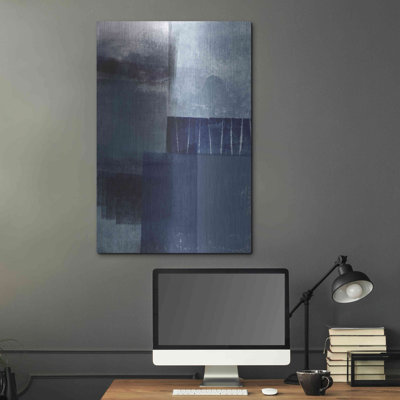 «Blue Abstract I» par Linda Woods