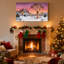 «Christmas Christmas Lights on Desert Trees Snowy Landscape», ensemble de 3 impressions sur toile-13648655
