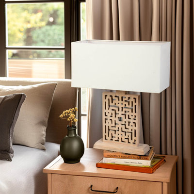 Artisans Solid Wood Table Lamp