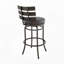 Tabouret de bar ou de comptoir pivotant en similicuir