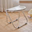 Chaise d'appoint pliante usagée Home Transparent Ins Retro Office Leisure