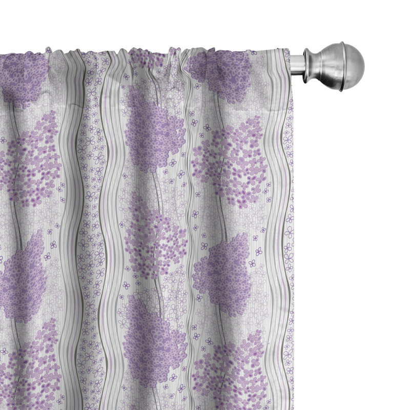 Rideaux 4 panneaux East Urban Home, L 56 po x L 84 po