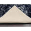 Tapis bleu marine / blanc abstrait touffeté-56399734