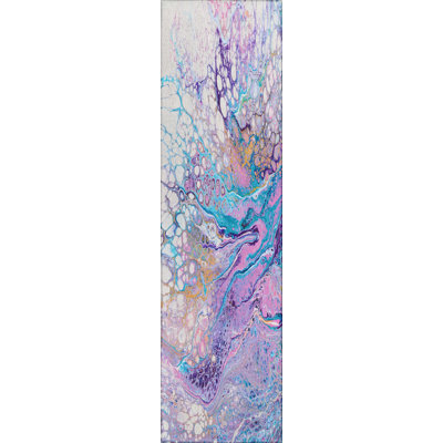 Chenille Washable Abstract Indoor / Outdoor Rug