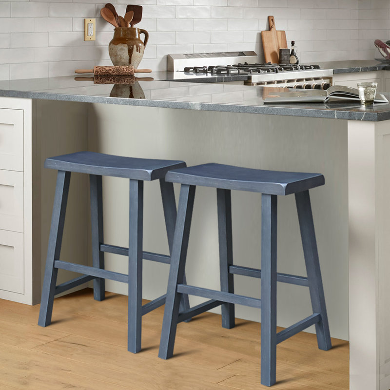 Creations Sawhorse Counter Stool, Counter Stool (24" Seat Height), Heather Gray