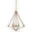 Lustre géométrique à 4 lumières de style bougie Loper-1028582868