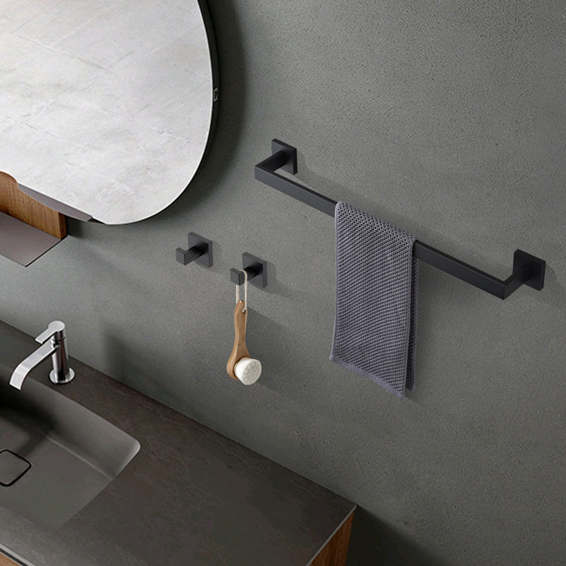 10 - Piece Bathroom Hardware Set, Matte Black