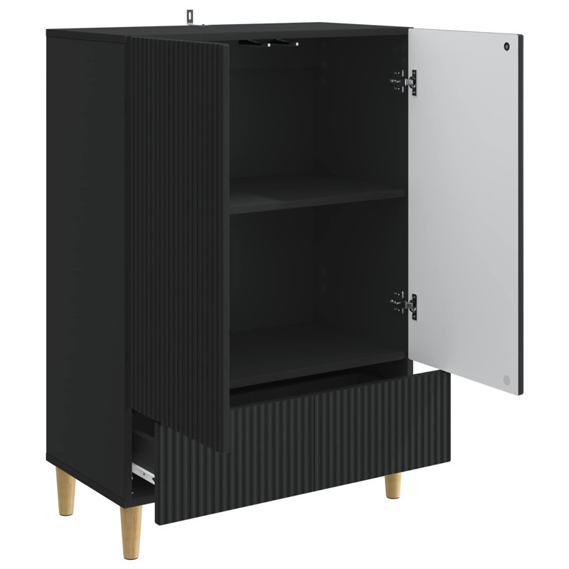 66cm Sideboard, Black