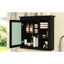 Pharmacie 30 po x 28 po avec miroir - matériaux et rangement de salle de bain moderne et polyvalent-521345622