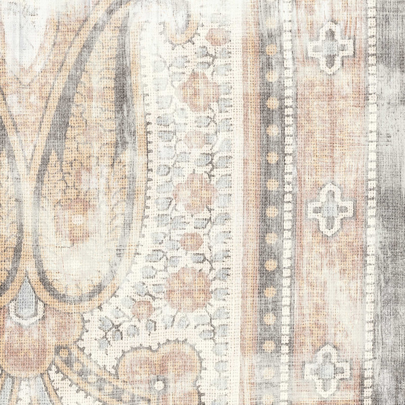 Tissu antique II, H 20 po x l 20 po, Non, Toile tendue