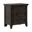 Trelawny 3 Drawer Nightstand w/ Charging Station