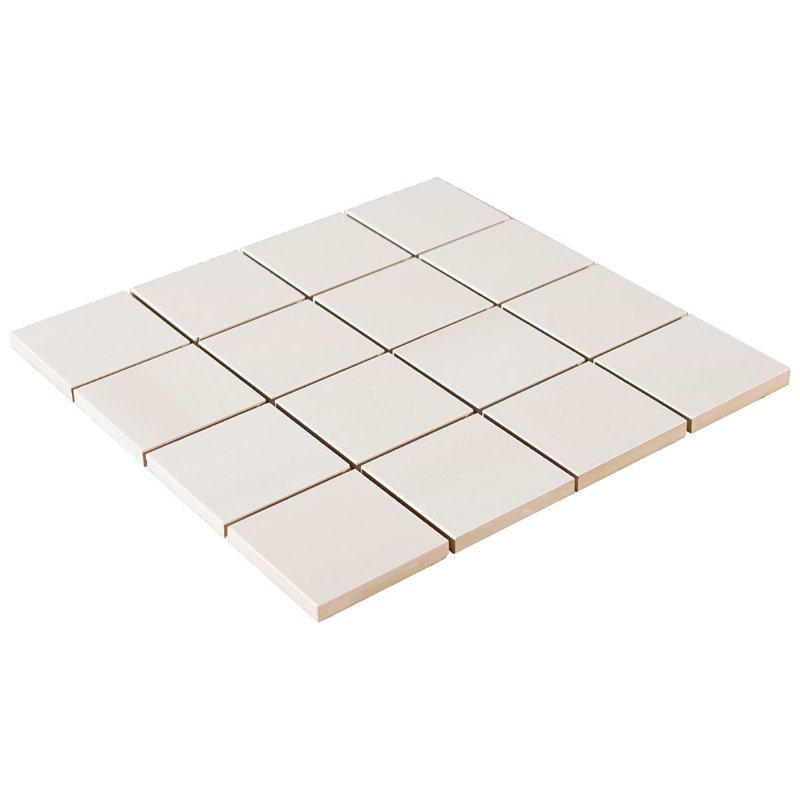 Minera 12x12 Matte Marble Look Mosaic Tile, Warm White