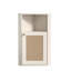 Armoire de rangement en coin Farmhouse avec porte de grange en rotin et tablette réglable