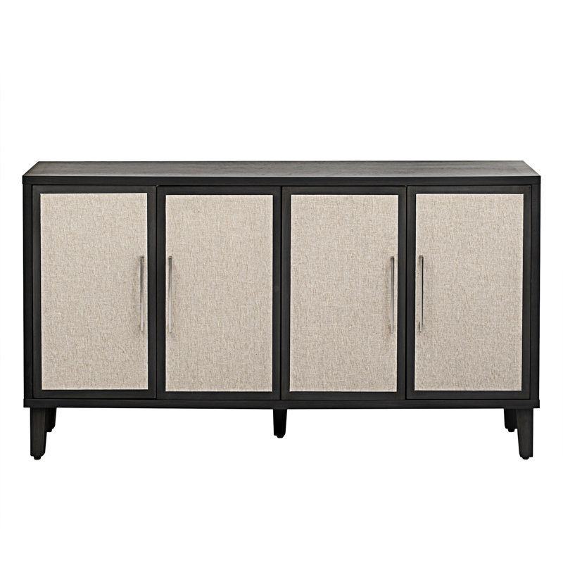 Buffet décoratif 4 portes Kaireece, Beige