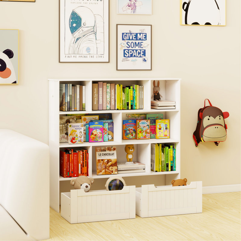 Rangement pour jouets avec 2 tiroirs mobiles
