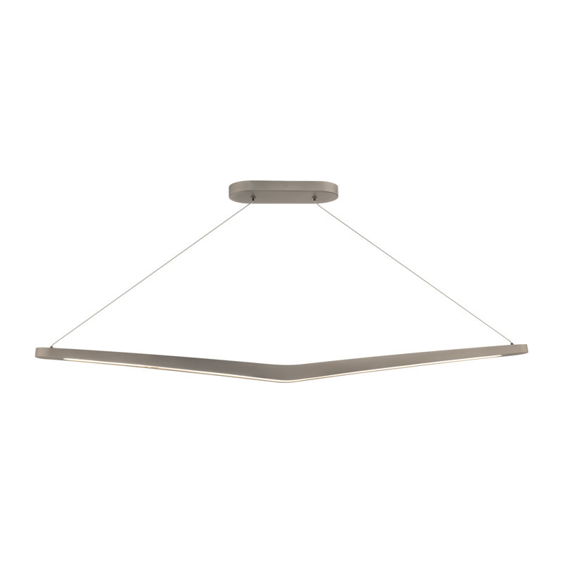 Alleron LED Linear Pendant, Brushed Nickel, 2700K