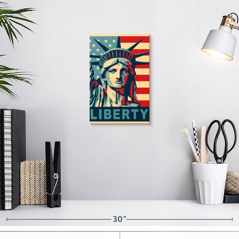 Liberty Poster, 12" H x 8" W