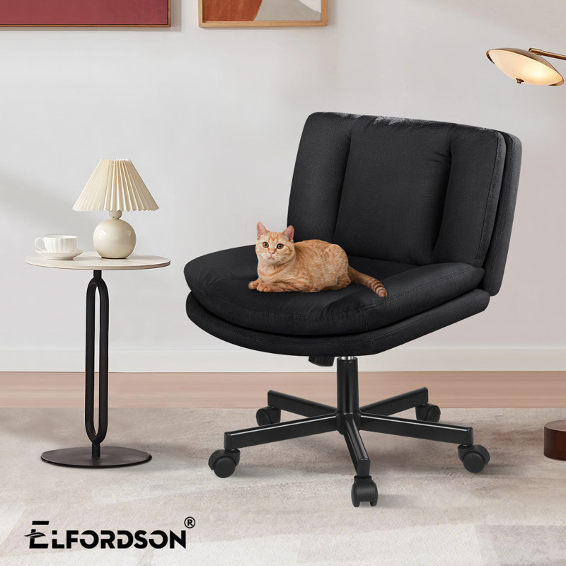 Criss Cross Chair, Linen, Black