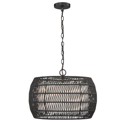 Lustre tambour en acier à intensité variable Chapple