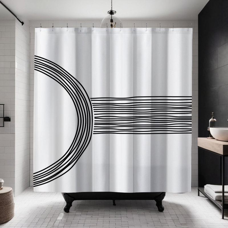 Rideau de douche Coco, Noir
