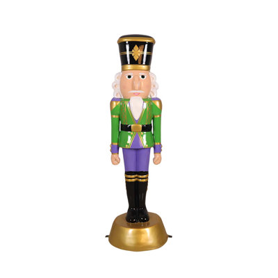 Casse-noisette de Noël américain 6 pi - violet et vert