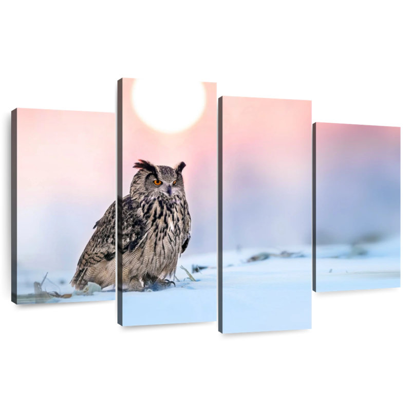 Brampt Enchanting Eagle Owl, 48"H x 75"W