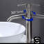 Robinet de lavabo vasque à un trou - Robinet de salle de bain moderne à poignée simple avec drain