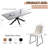 Derose Kitchen Dining Set, Extendable Dining Kitchen Table with Dining Chairs-122056380-122056381